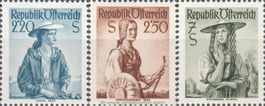 Österreich 978-980 Freimarken: Trachten Ausgabe Ergänzung **