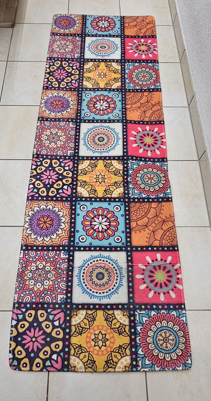 Tappetini fitness: Tapis de couloir motif patchwork coloré - Déco tendance – Usato da HENNIEZ venduto da mjm_vp6n 1