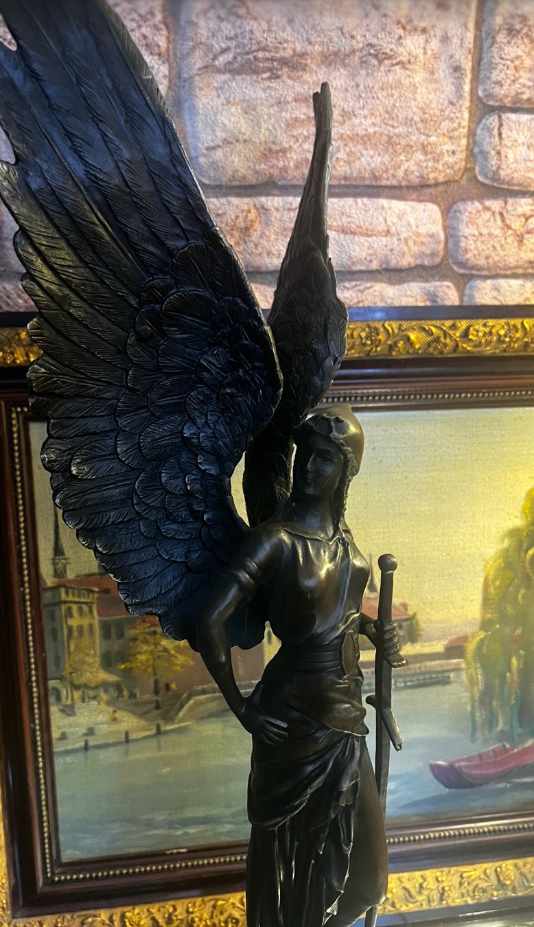 Statuette: Bronze Figur Engel Des Friedens echte Hingucker 64 cm – Usato da Oberengstringen venduto da Cici7 8