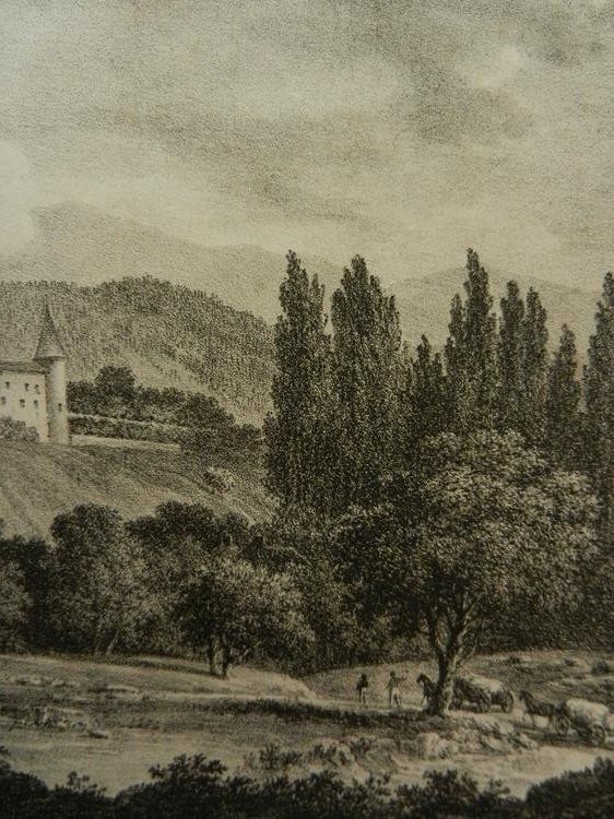 Incisioni: Schloss Berthe Yverdon – Usato da Risch venduto da Antikfee 6