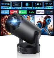Mini Beamer Projektor 4K 1080P WLAN Bluetooth HDMI Heimkino