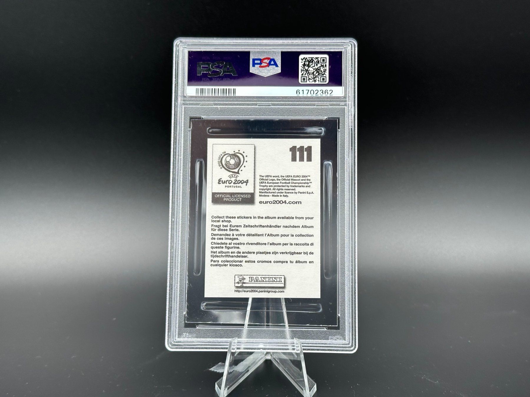 Panini Carte collezionabili: Thierry Henry Panini Euro 2004 PSA 8 – Nuovo (secondo la descrizione) da Hagendorn venduto da Pokecollectorch 1