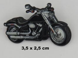 Ansteck Pin - HARLEY DAVIDSON FAT BOY - Emaille - 3,5x2,5cm
