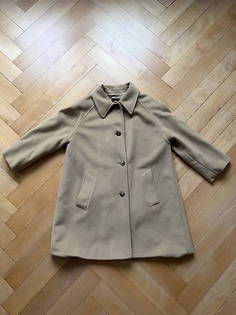 Wollmantel Italien beige camel S wie neu vintage