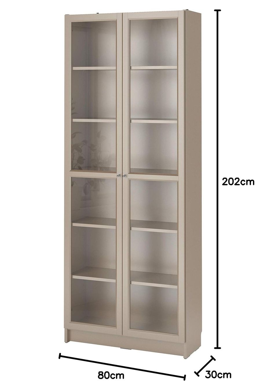 Ikea Vetrine: Ikea Billy Regal mit Vitrinentüren – Usato da Bäretswil venduto da Suter89 2