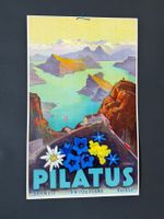 Pilatus Plakat Werbeschild Original