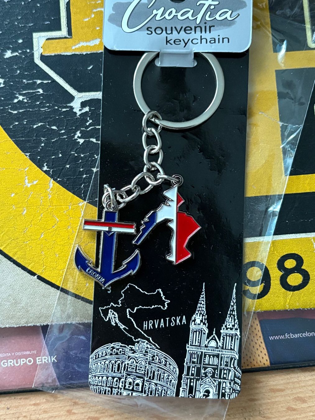 Portachiavi: Croatia Schlüsselanhänger Set neu – Nuovo e nell'imballaggio originale da Köniz venduto da RetroBoy89