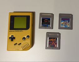 Nintendo Game Boy gelb mit 3 Spielen guter Zustand