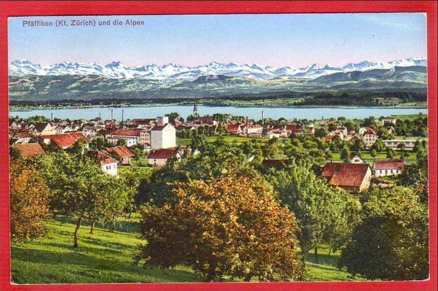 Cartoline postali: PFÄFFIKON ZÜRICH – Usato da Grüningen venduto da Kartenlaube