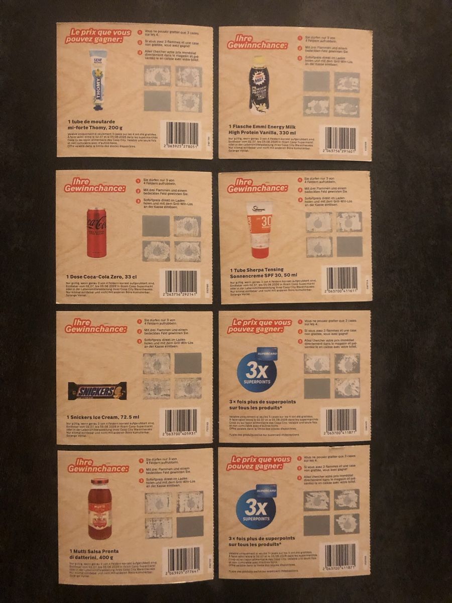 Coop Sammelmarken & -punkte: Grill Win Coop Gewinne – Neu (gemäss Beschreibung) aus Inwil von Plove