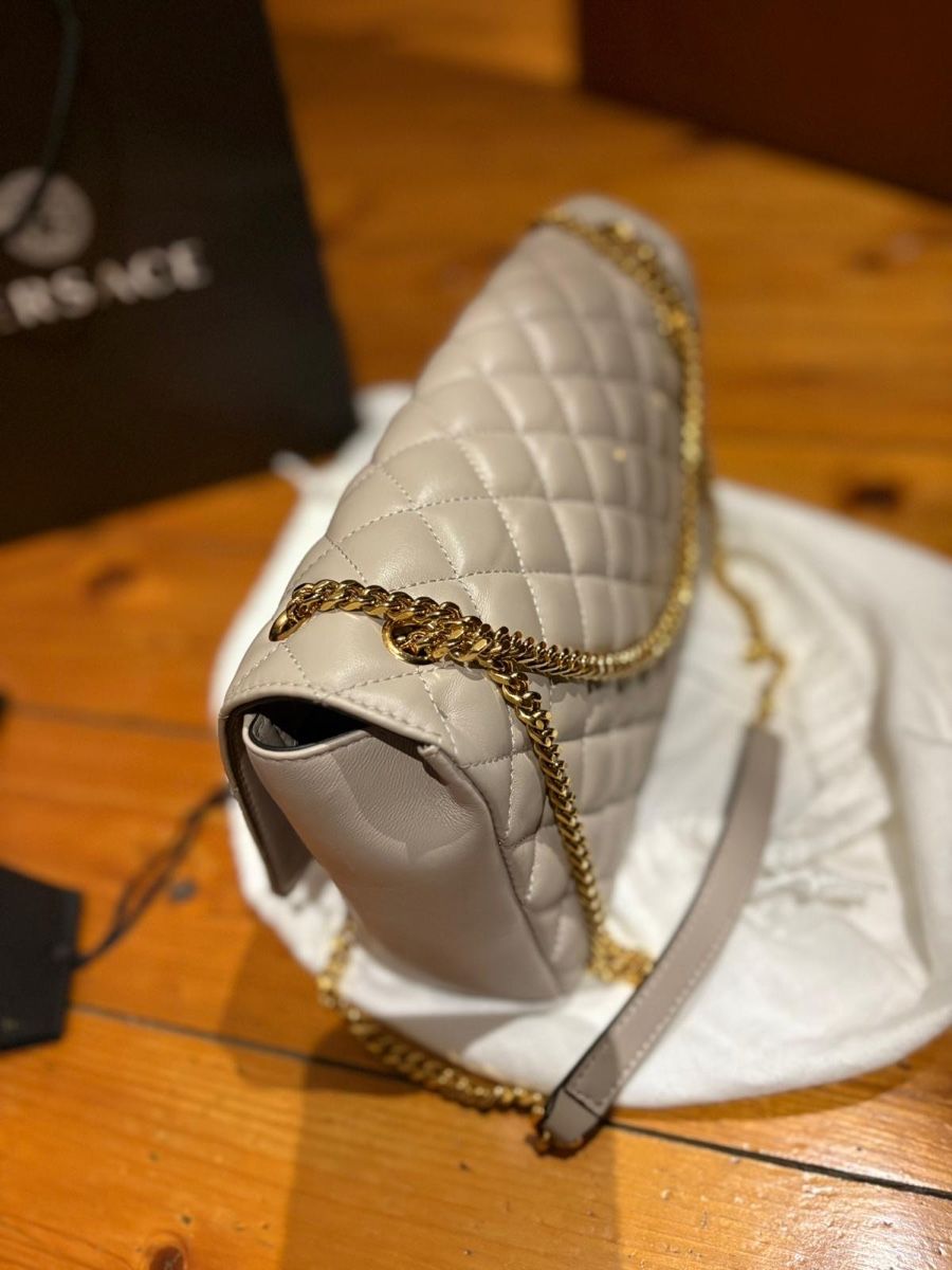 Versace Borse da donna: Versace Leather Crossbody Bag, Grey – Usato da Castel San Pietro venduto da mih_l86g 3