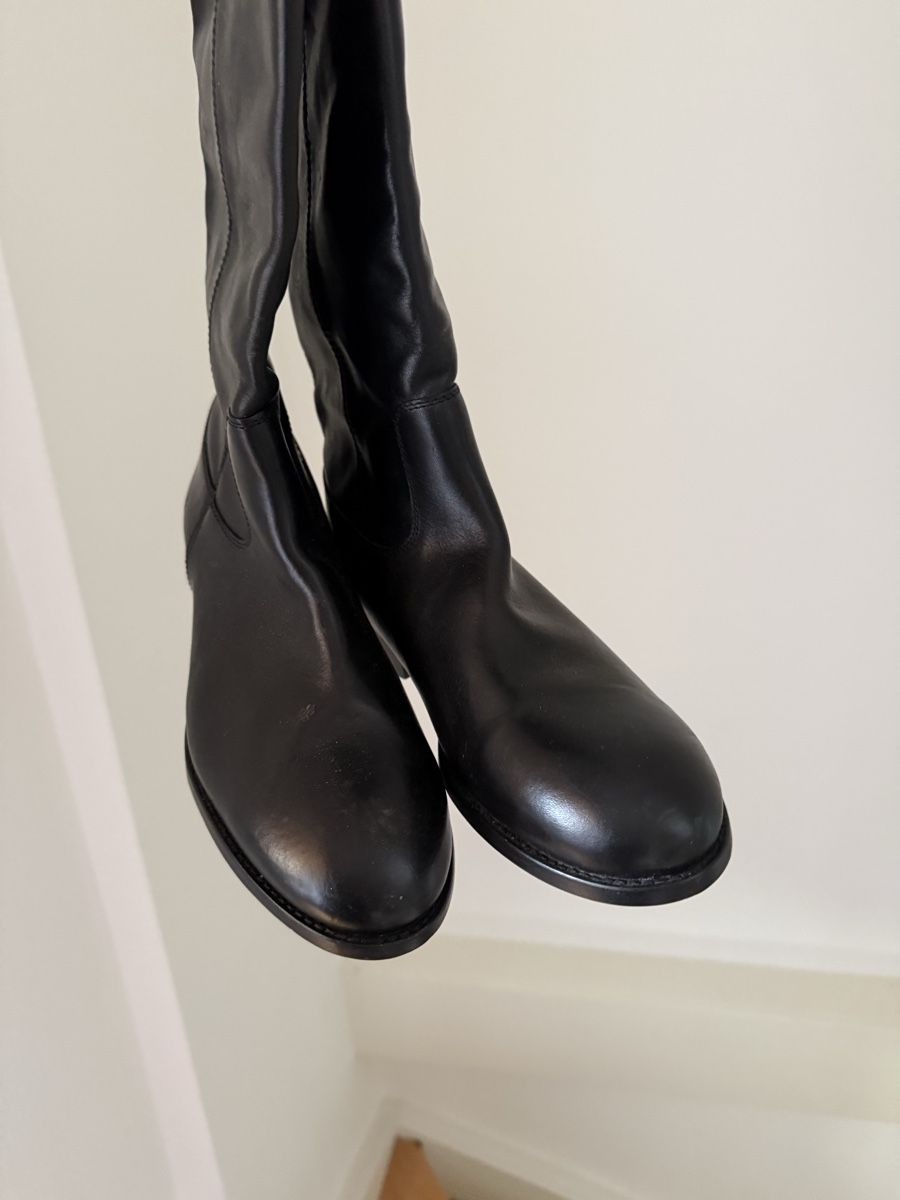 Damenschuhe: Lederstiefel, Gr 40, schwarz, NEU – Neu (gemäss Beschreibung) aus Basel von rara1989 2