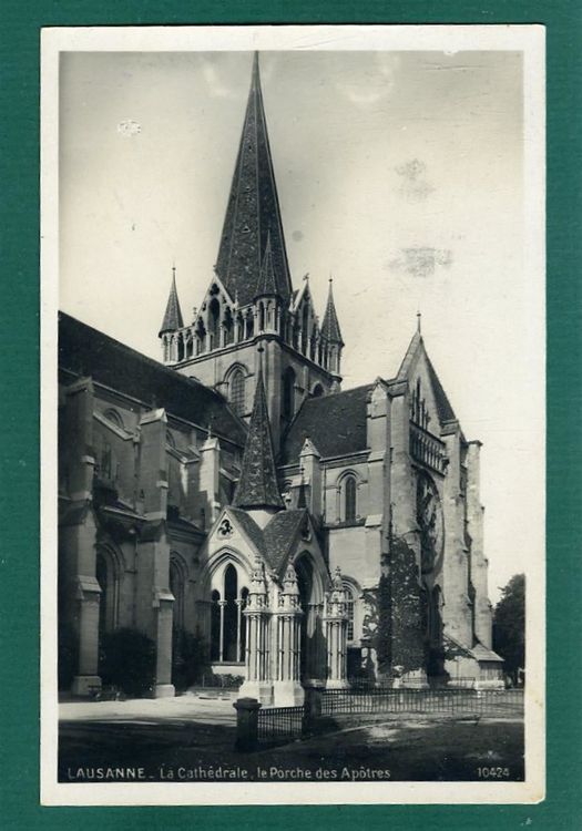 Lausanne, la Cathédrale, le Porche des Apôtres, 1928 Kaufen auf Ricardo