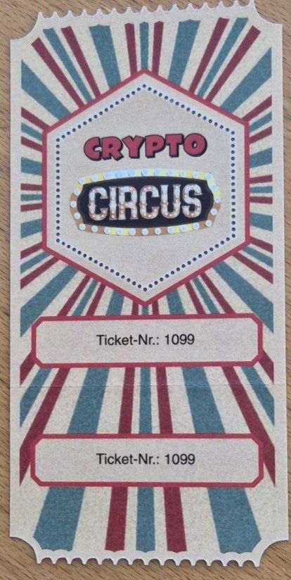 Tutti i francobolli: Crypto Circus "Der Zauberer Rot", mit rotem "Zirkuszelt" – Nuovo (secondo la descrizione) da St. Moritz venduto da Guenteratch 2