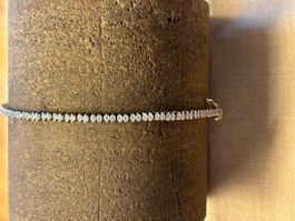 Tennis Armband Silber 925 mit Strasssteinen, 11g, 19cm