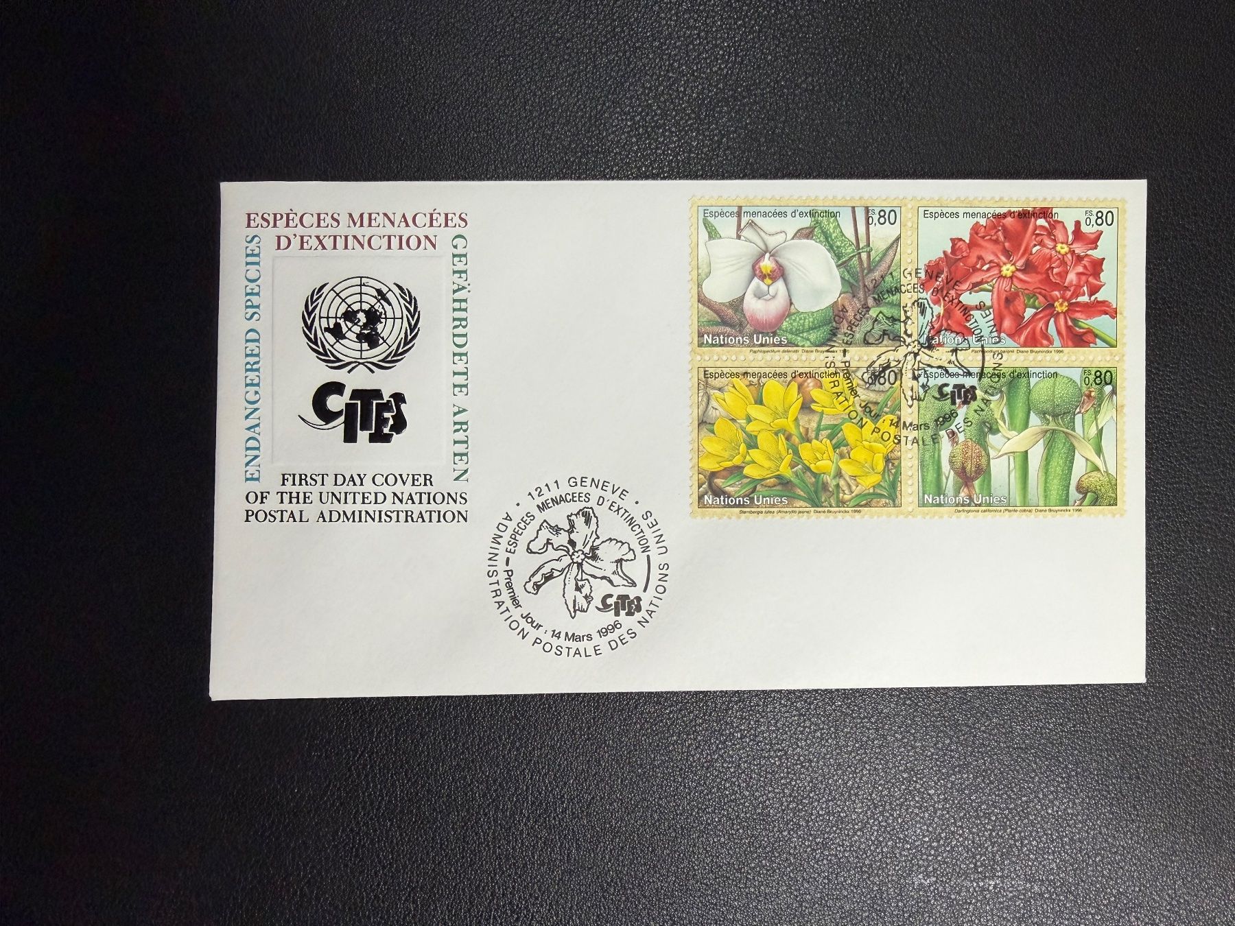 Tutti i francobolli: UNO Genf FDC 1996 – Usato da oberrüti venduto da jeanmei