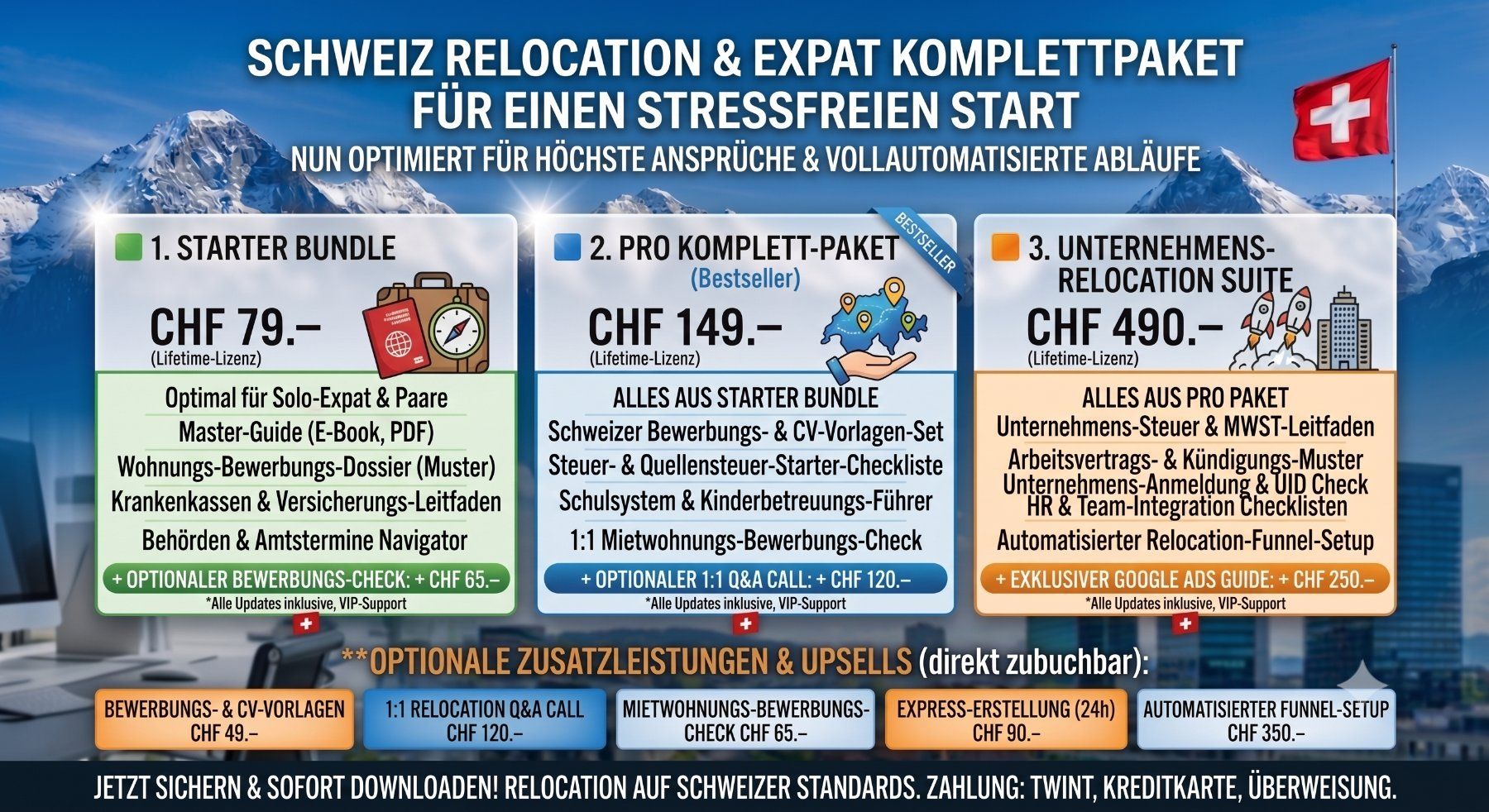 Libri: Schweiz Relocation & Expat Bundle | Leitfaden & Checklisten – Nuovo (secondo la descrizione) da Matzendorf venduto da HaiNakamoto