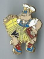 Matrose mit Akkordeon, Pin