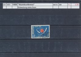 1958 "Atomkonferenz". gestempelt