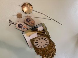 Wanduhr Ersatzteile Konvolut Messing