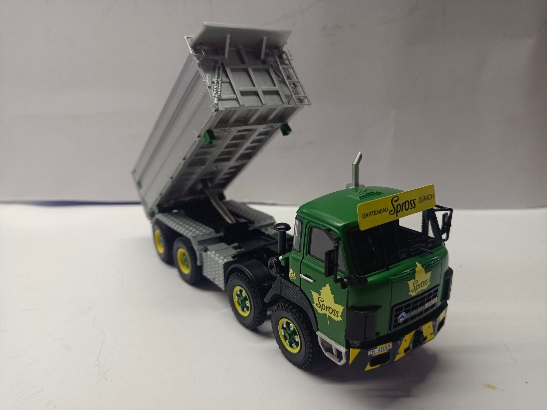 Saurer Modellini d'auto: 1:50 Saurer D330 4-A -Kipper "Spross" – Nuovo e nell'imballaggio originale da Affoltern am Albis venduto da Modellshop-8910 3