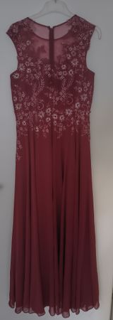 Abendkleid Collectif mon Amour Rot Gr. 40, bodenlang