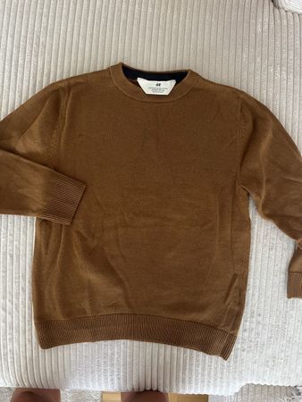 H&M STRICKPULLOVER REHBRAUN GR 110/116