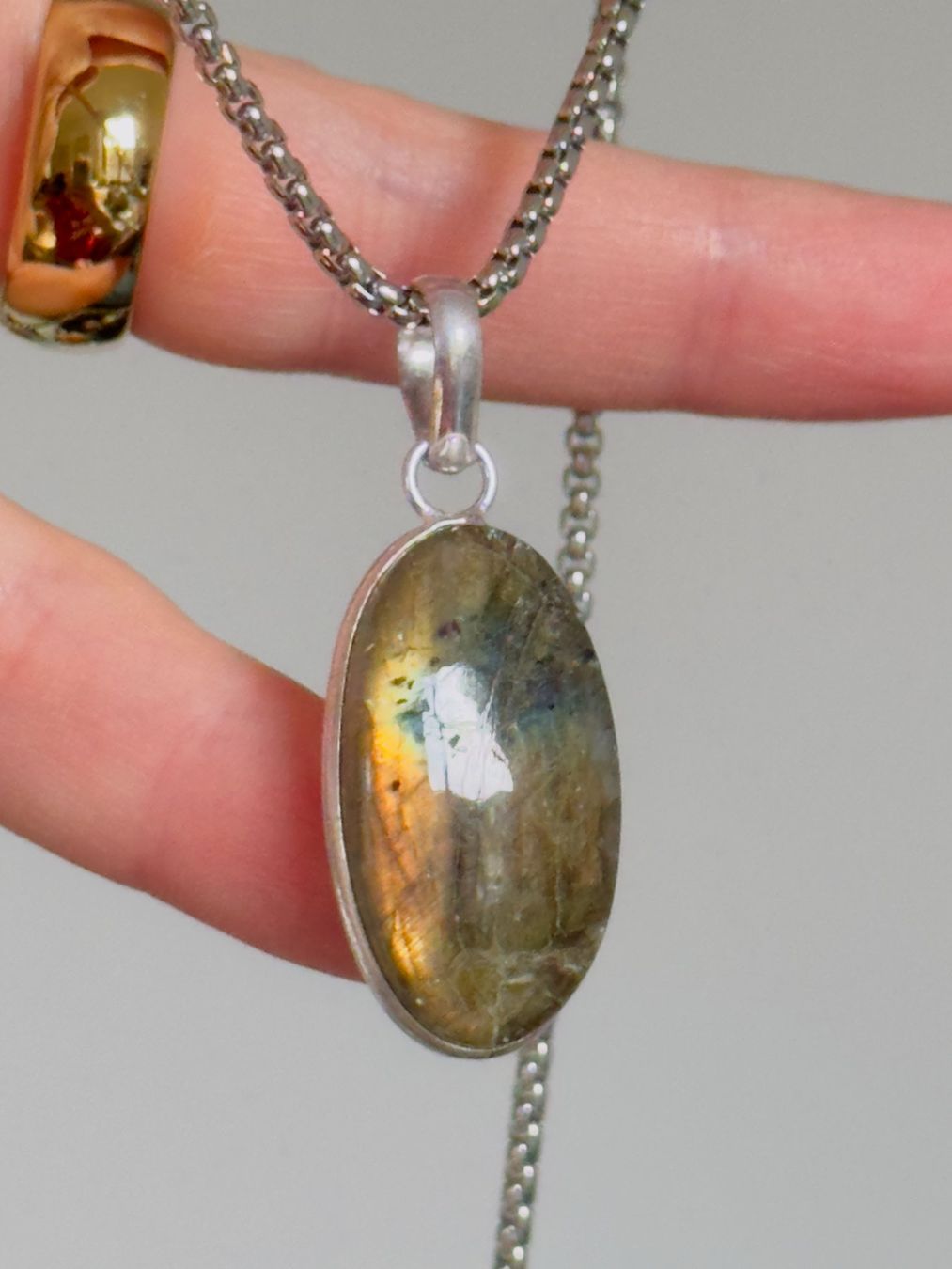 Catenine: Labradorite necklace – Nuovo e nell'imballaggio originale da Genève venduto da AGBERG 1