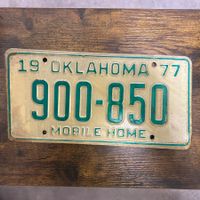 🇺🇸 1977 Vintage U.S. Autoschild - Oklahoma 900-850