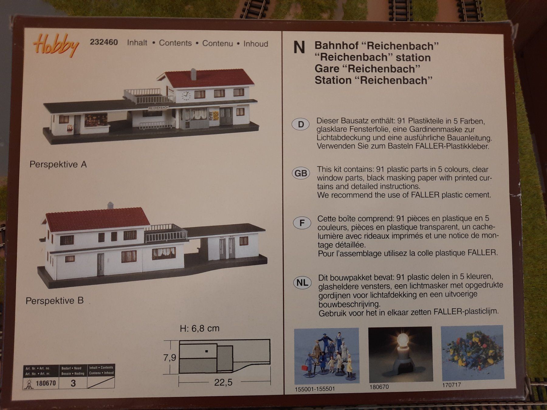Faller Modelleisenbahnen: Faller Hobby Bausatz "Bahnhof Reichenbach" Spur N 232460 OVP – Neu und originalverpackt aus Wolfhausen von Rocky5606