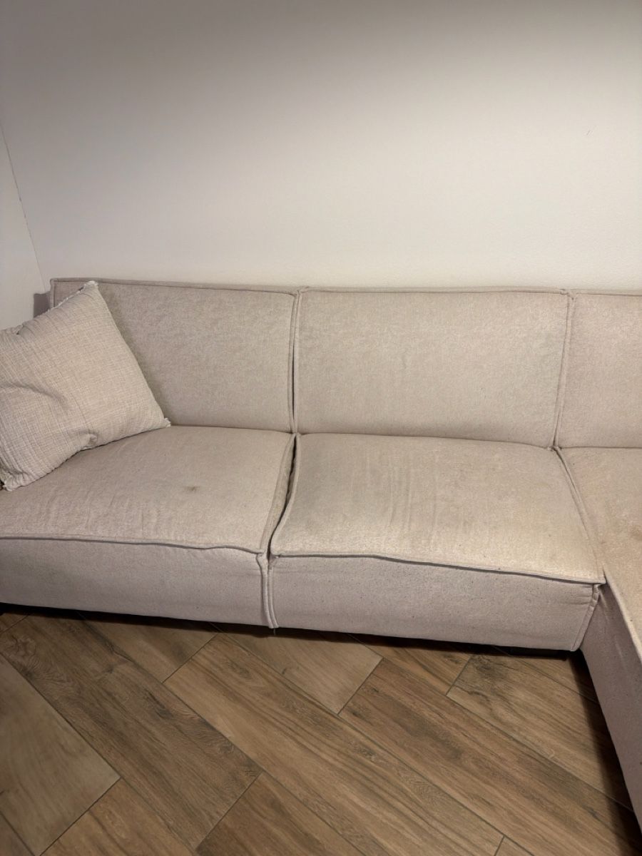 Beliani Divani: Corner Sofa in Light Beige Fabric with Used Condition – Usato da Dübendorf venduto da jos_sds8 2