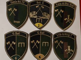 Génie Abzeichen 6x Badges Divers Klett Original