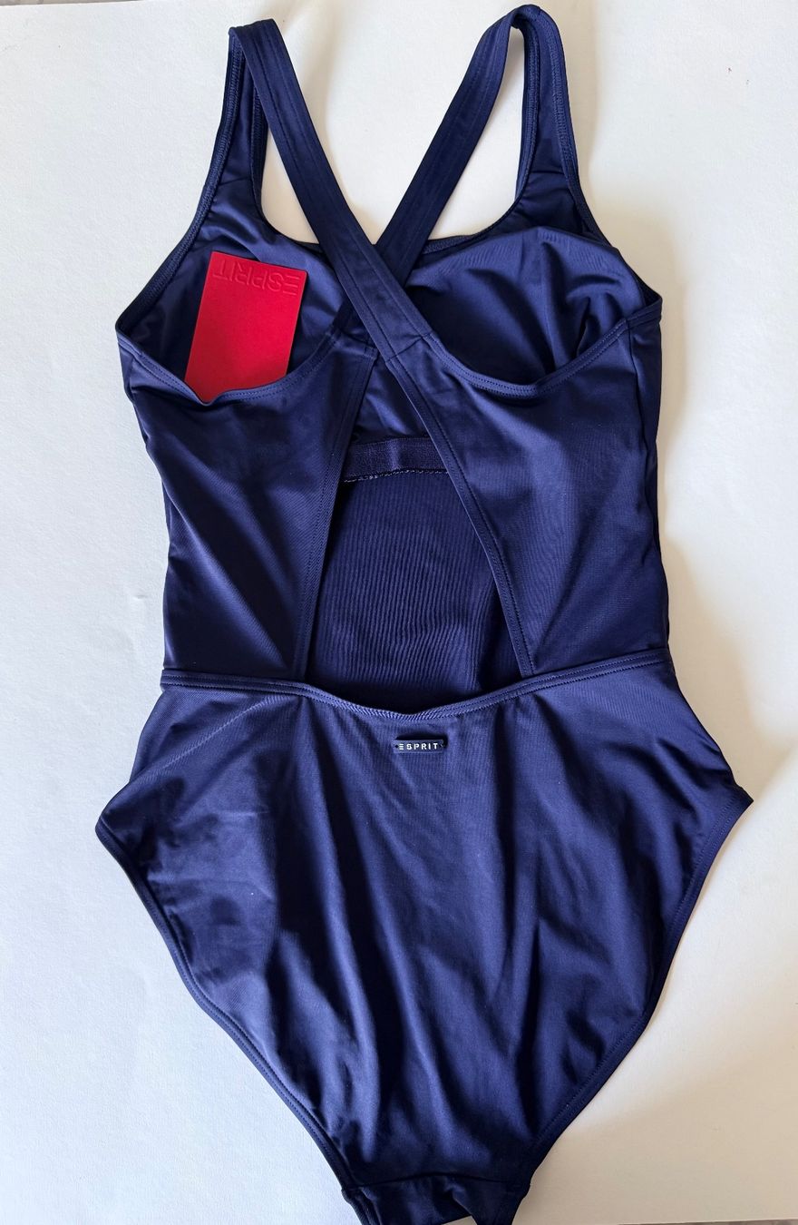 Esprit Costumi da bagno & Bikini: ESPRIT, Badekleid, Grösse 38, Farbe Dunkelblau – Nuovo e nell'imballaggio originale da Rudolfstetten venduto da gst_g7xl 4