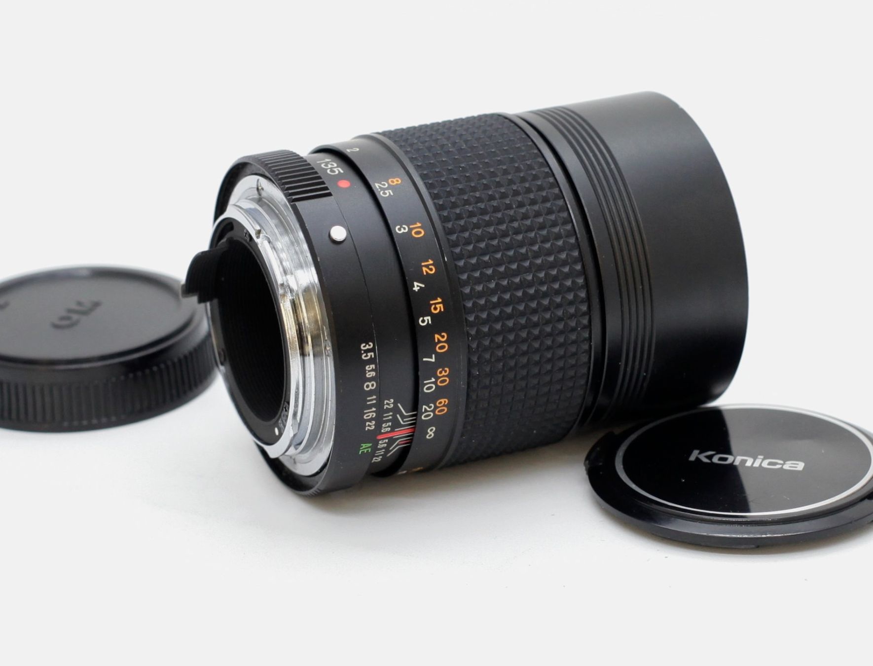 Konica Obiettivi: Konica Hexanon AR 135mm f3.5 Japan AE-Version – Usato da Birsfelden venduto da Waldbrettspiel 1