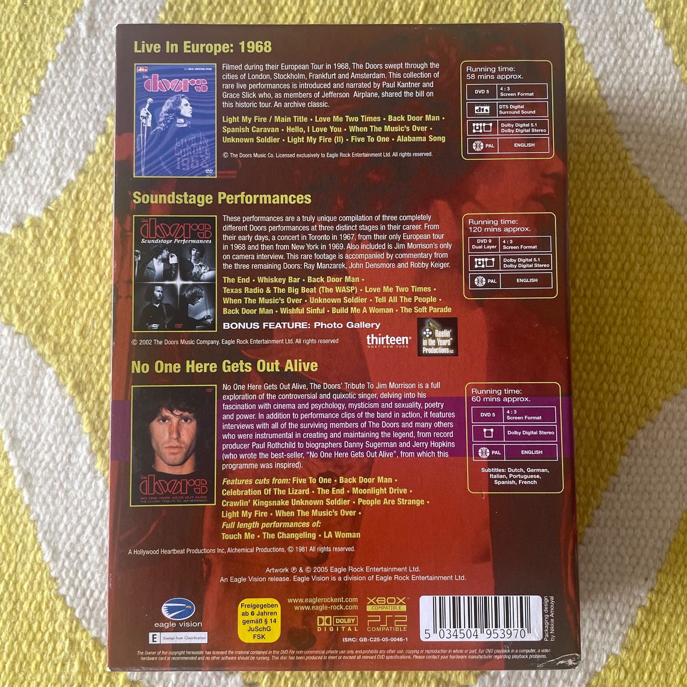 Tutti i DVDs: THE DOORS-3DVD BOX SET THE DOORS THE LEGEND – Usato da Rorschacherberg venduto da CD-Roli 1