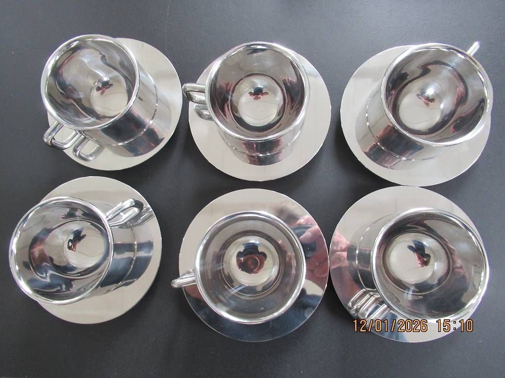 Set di piatti: INOX- Mocca-Set, 6Teile – Usato da Gümligen venduto da ChrigiSigi 1