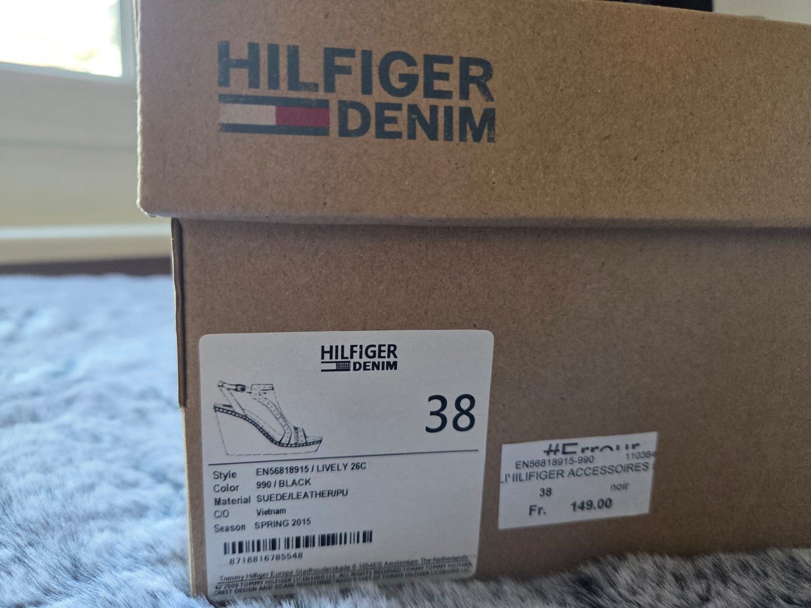 Tommy Hilfiger Scarpe da donna: Sandales Tommy Hilfiger , 38" – Nuovo e nell'imballaggio originale da noes venduto da kri_g7m6 5