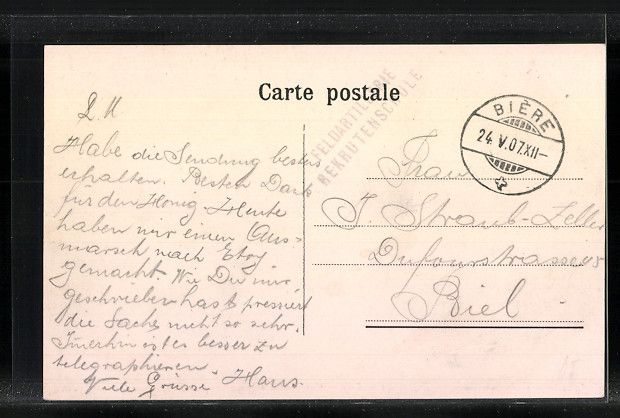 Ansichtskarten: AK Etoy, Vue générale, 1907 – Gebraucht aus Berlin von bartko-reher 1