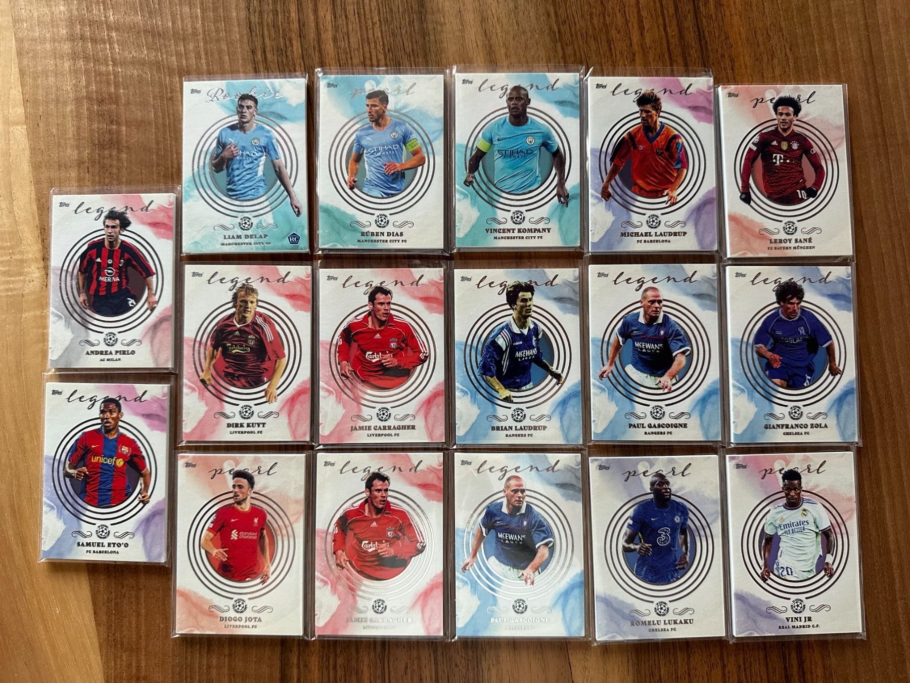 Topps Sammelbilder & Trading cards: Topps Pearl UCL 21/22 Set 17 Karten – Gebraucht aus Hagendorn von Pokecollectorch