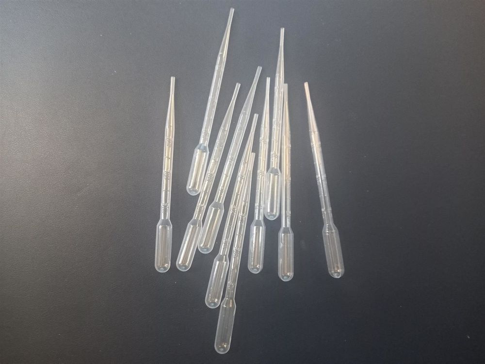 Lot De 100 Pipettes En Plastique 5 Ml - Graduées 0,5 Ml - Pour Labo, Cuisine, Cosmétique