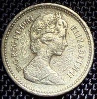 Pièce rare: 1 Livre Sterling Elizabeth II - 1984