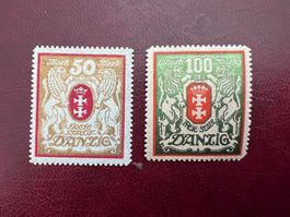 1923 Danzig 50 + 100 Mark  *  (4260)
