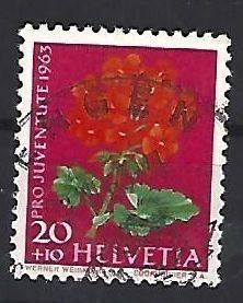 Tutti i francobolli: 1963- PJ / Wiesen- und Gartenblumen – Usato da Schaffhausen venduto da poststamp