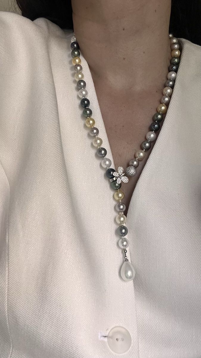 Catenine: Collana perle multicolore con chiusura a farfalla – Nuovo (secondo la descrizione) da Lugano venduto da yul_fhg2 5