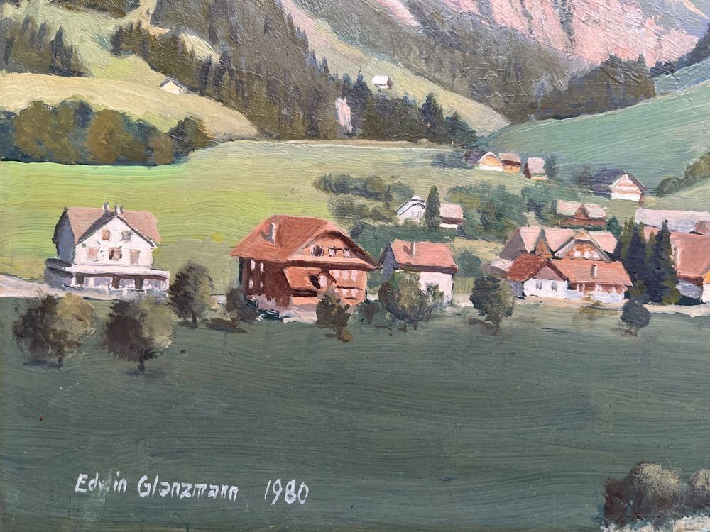 Dipinti: Gemälde - Edwin Glanzmann  / Entlebuch 1940 – Usato da Luzern venduto da Xzoro 5