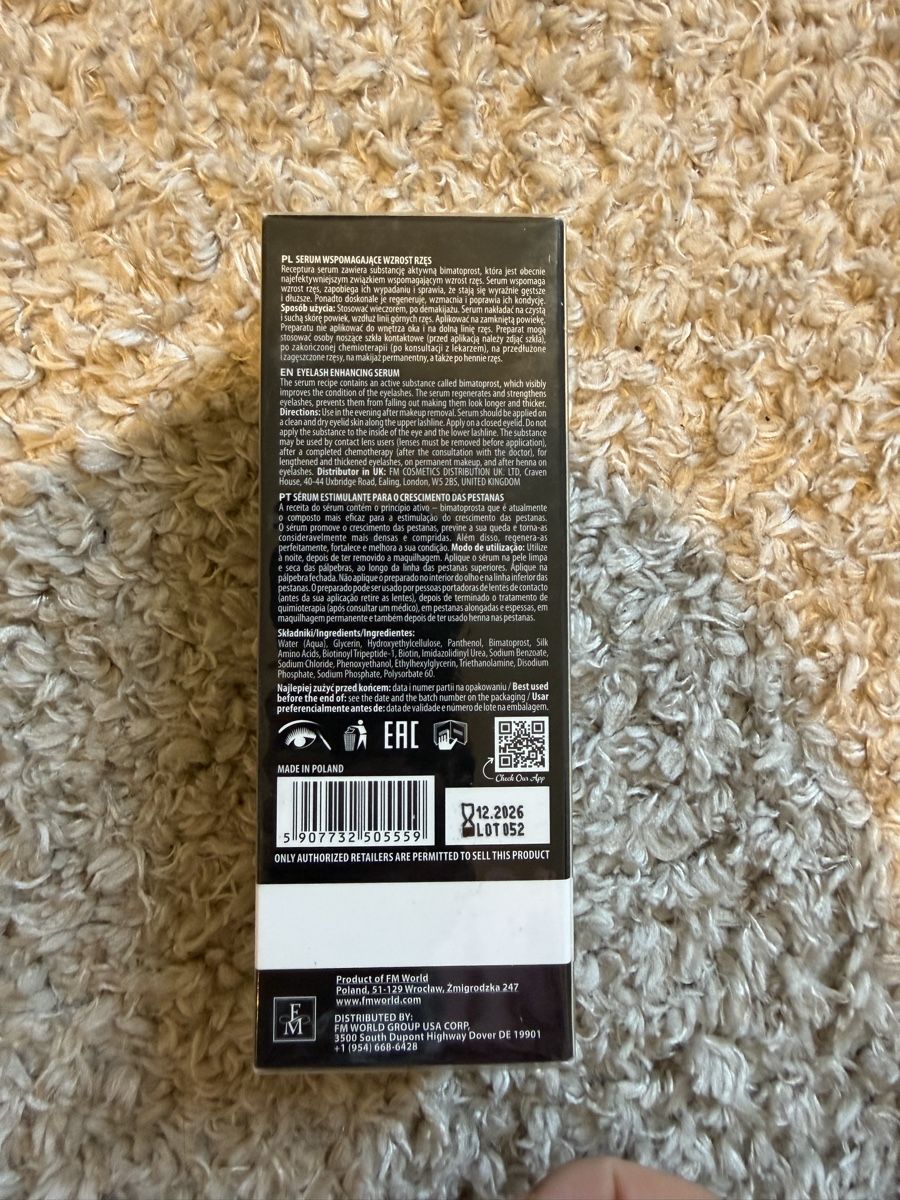 Cura del viso: Federico Mahora Eyelash serum – Nuovo e nell'imballaggio originale da Pully venduto da vik_2mrb 1