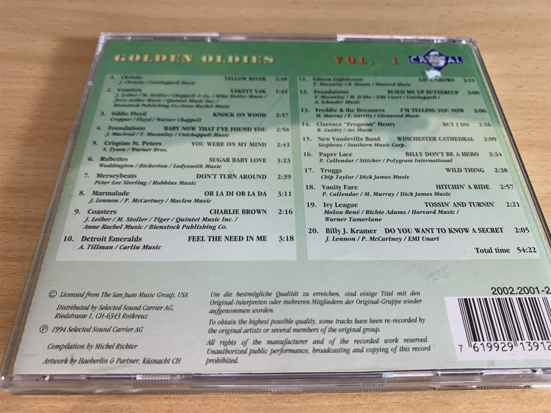 CD: Golden Oldies Vol. 1 – Usato da Rikon im Tösstal venduto da Alpenmutz 1
