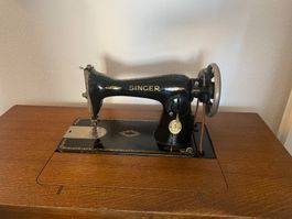 Singer alte Nähmaschine mit Original Zubehör