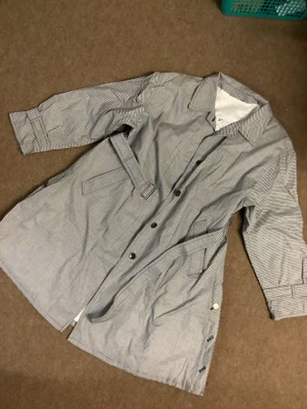 Trenchcoat, Jacke, Kurzmantel, kariert Gr. 42 