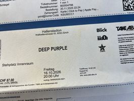 Depp Purple Hallenstadion Stehplatz